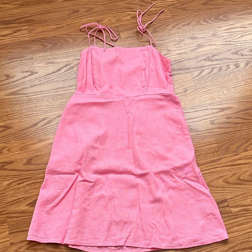Old Navy Pink Dress with pockets and adjustable straps